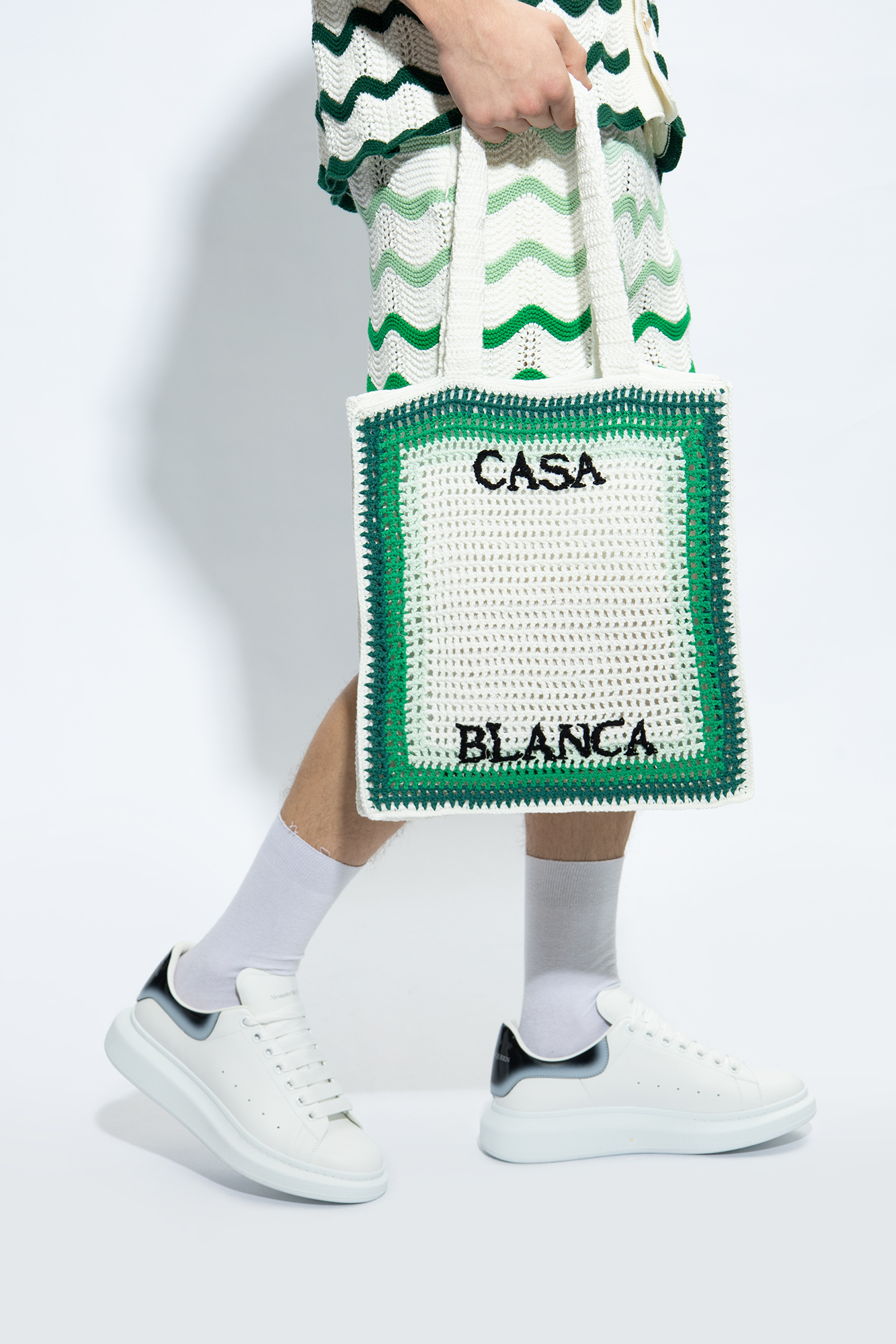 【関税込み】Pearl Mini shopping bag - Casablanca - Synthetic Casablanca PEARL MINI CROCHET SHOPPING BAG - Bags - BeyondStyle